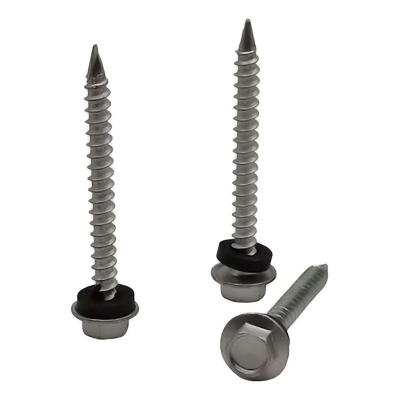 GENERICO - Tornillo Autoperforante Perno Techo Hex 12 X 2 (100 Und)