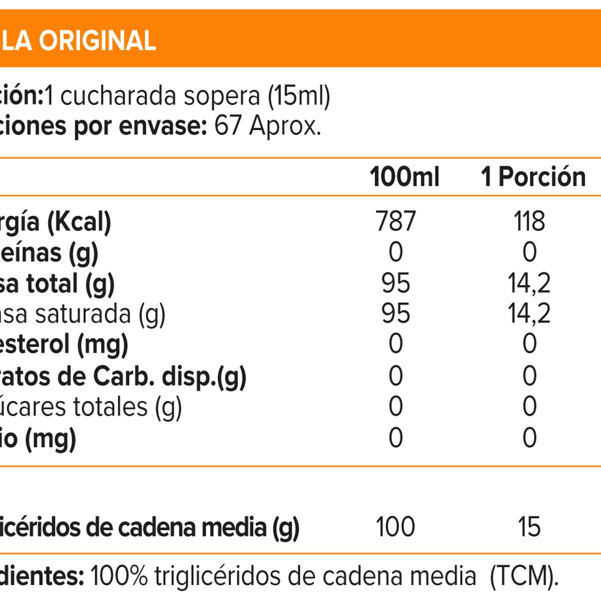 ULTIMATE NUTRITION - MCT Gold, Dieta (1000 ml)