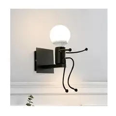 GENERICO - Aplique de Pared 3D Negra