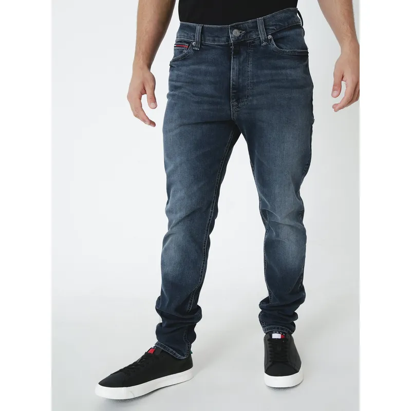 TOMMY HILFIGER - Jeans Skinny Fit Simon Negro Tommy Jeans
