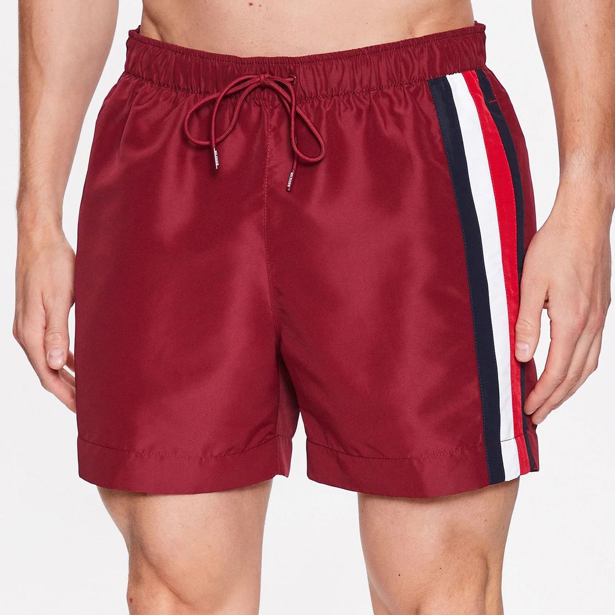 TOMMY HILFIGER - Traje De Baño Con Cinta Distintiva Rojo Tommy Hilfiger