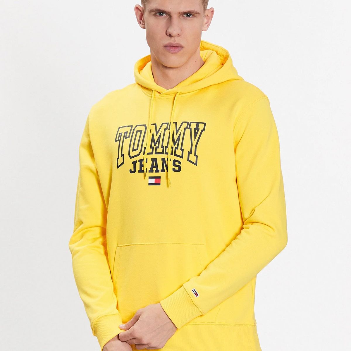 TOMMY HILFIGER - Polerón Hoodie Entry Graphic  Amarillo Tommy Jeans