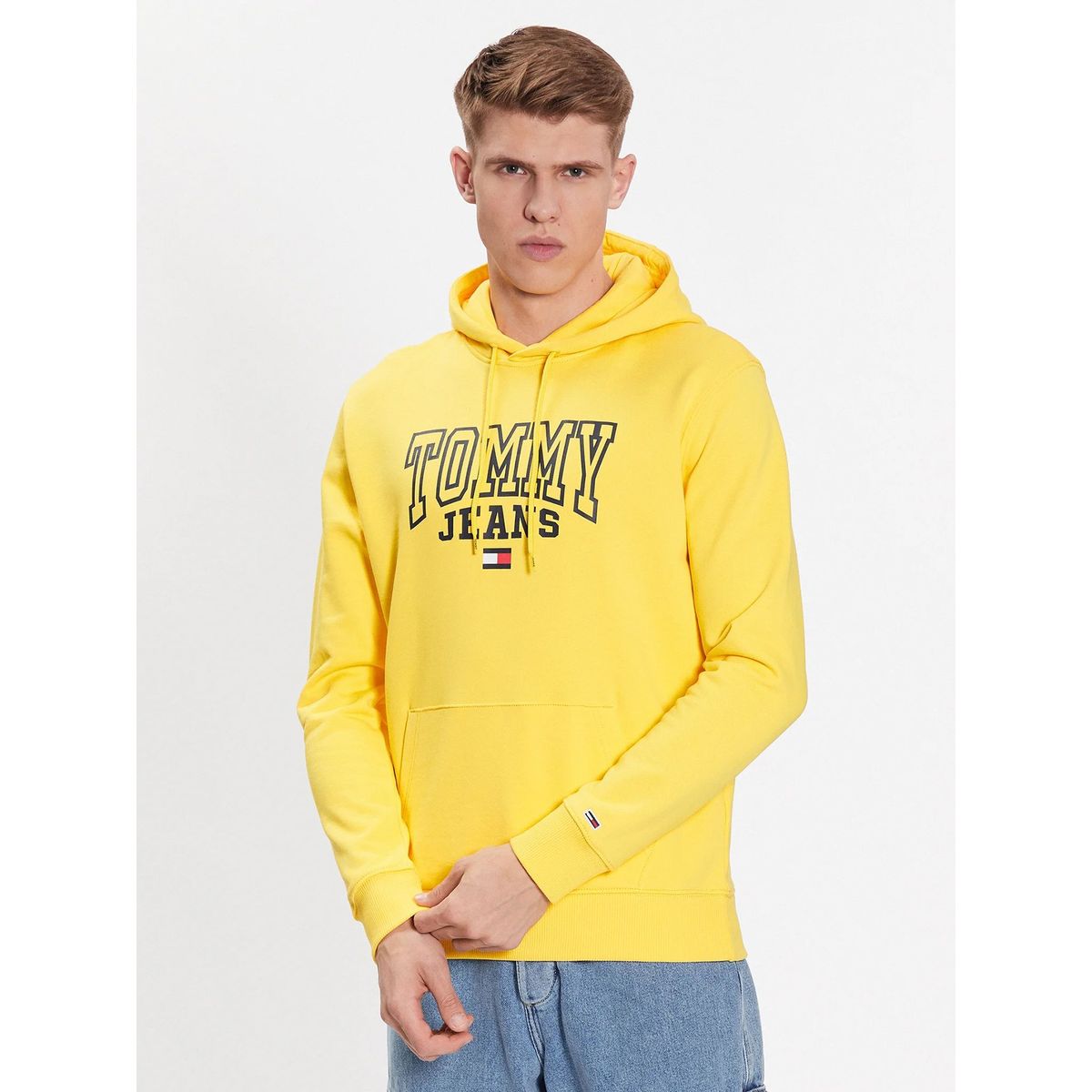 TOMMY HILFIGER - Polerón Hoodie Entry Graphic  Amarillo Tommy Jeans