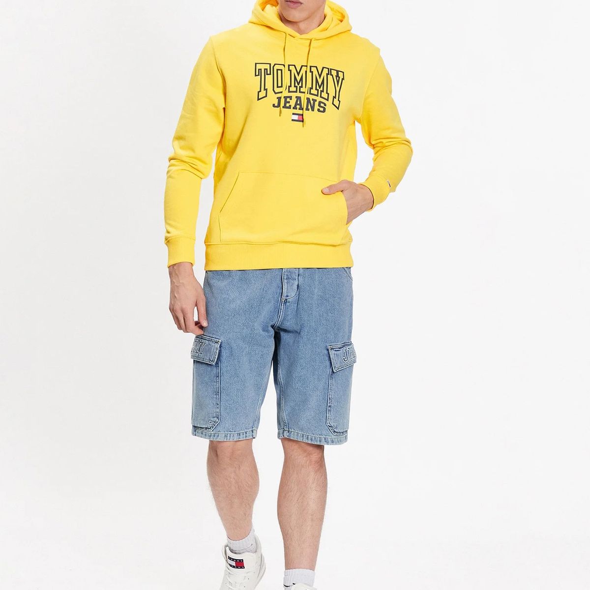 TOMMY HILFIGER - Polerón Hoodie Entry Graphic  Amarillo Tommy Jeans