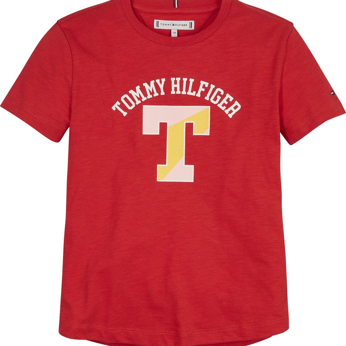 TOMMY HILFIGER - Polera Varsity Con Logo Rojo Niña Tommy Hilfiger