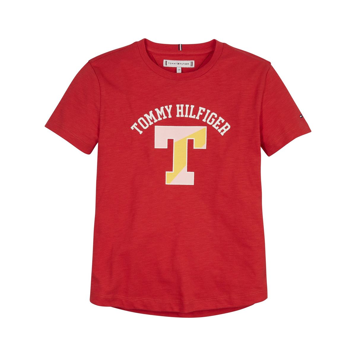 TOMMY HILFIGER - Polera Varsity Con Logo Rojo Niña Tommy Hilfiger