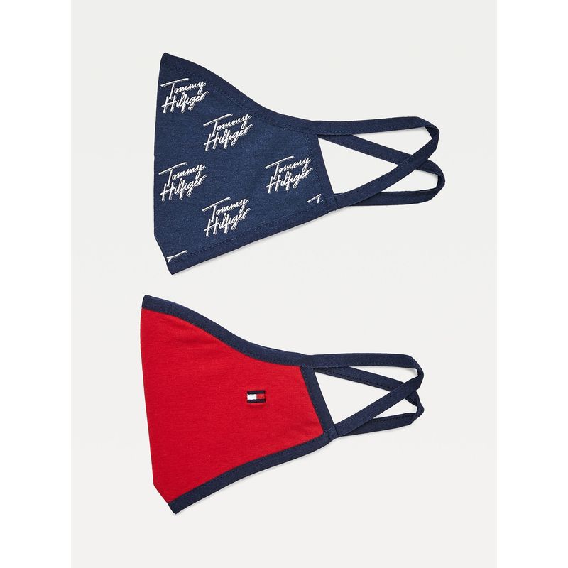 TOMMY HILFIGER - Pack De 2 Mascarillas Kids Azul Niño