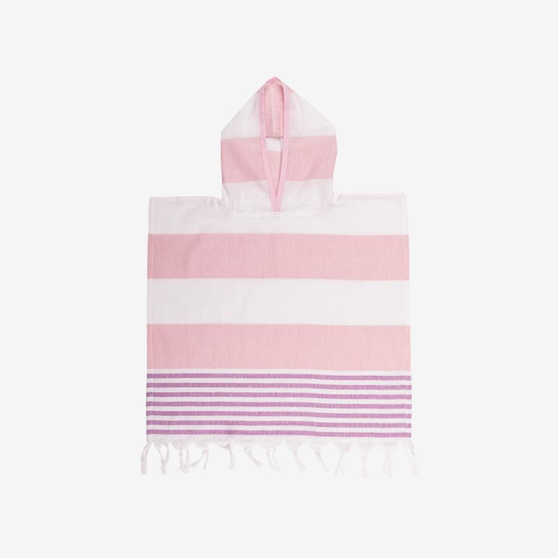 PAMU HOME - Cuba Kids Poncho Rosado