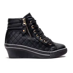 CARBIN - Zapatilla Mujer Negro Prisca