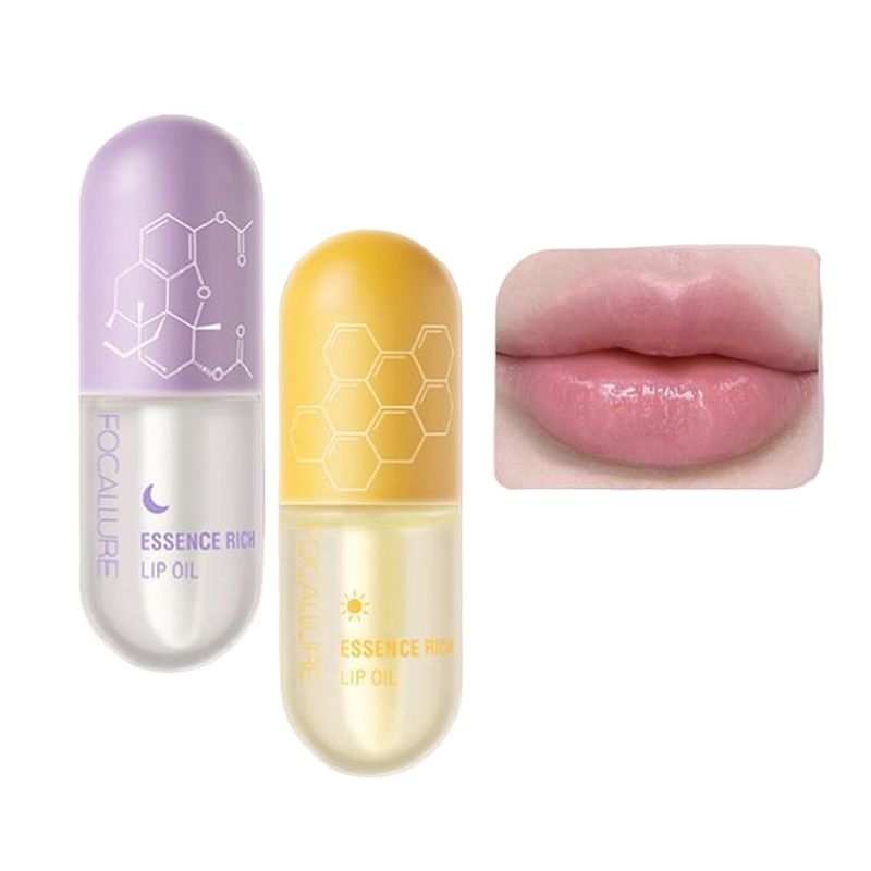 FOCALLURE - Set Hidrantante Labios Rich Lip Oil Dia Y Noche Focallure