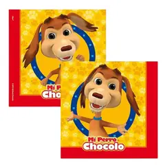 GLAM - Servilletas Mi Perro Chocolo 12 Uds Cumpleaños