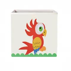 KIVARA - Caja Organizador Juguetes Ropa Infantil Loro