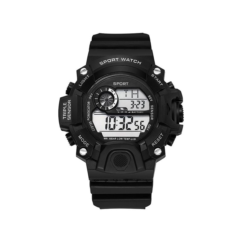 EDWINAYY - Reloj Deportivo Hombre Impermeable Alarma Y Alumbra