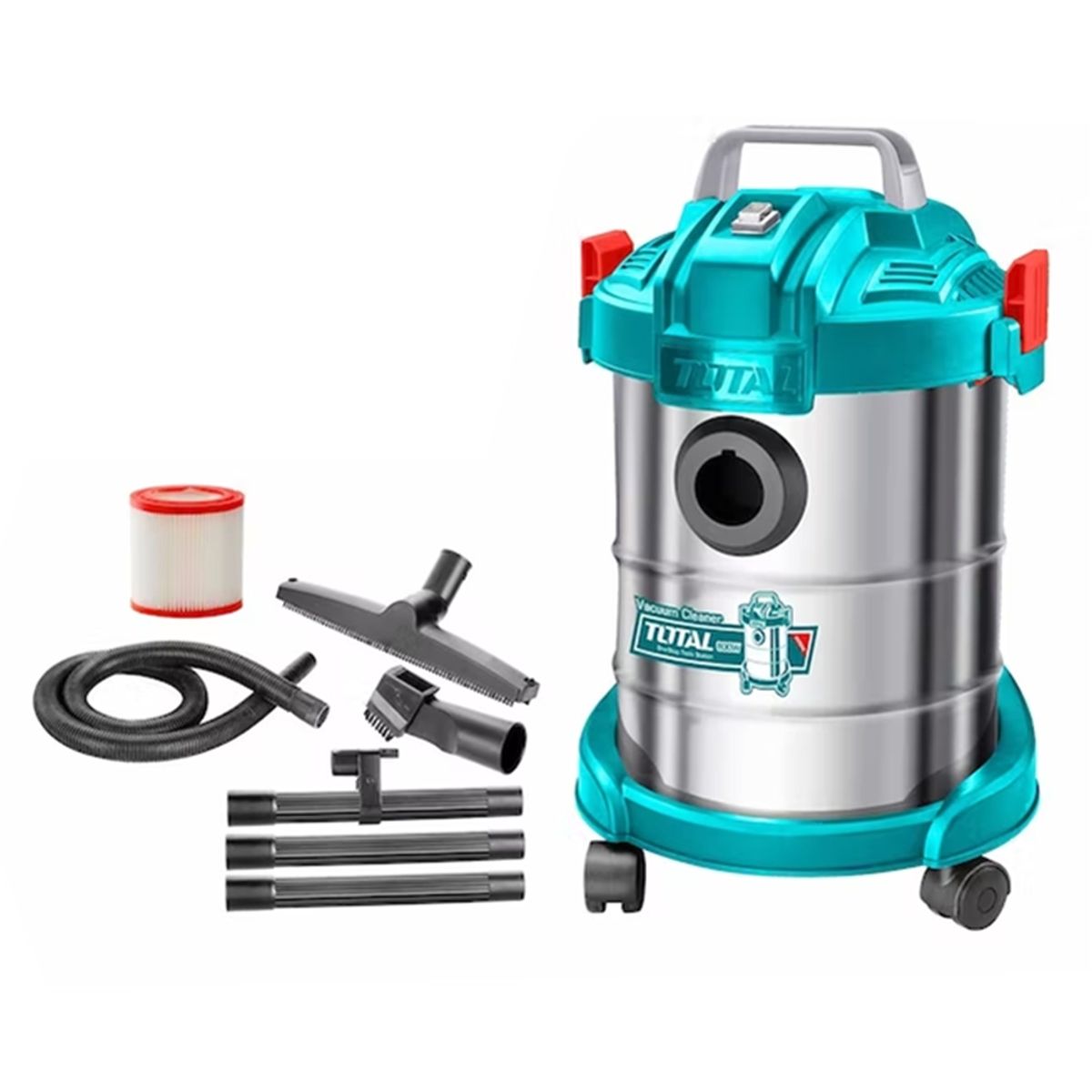 TOTAL TOOLS - Aspiradora 800w 12lts Polvo y Agua Total Tvc14122