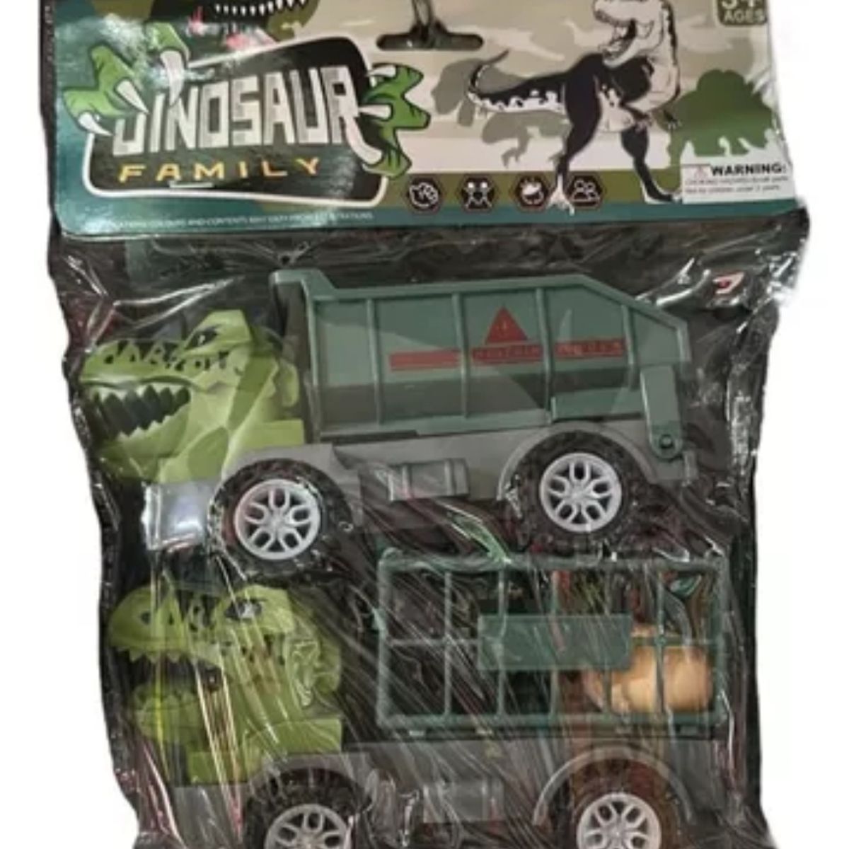 OEM - Set 2 Camión Dinosaurio 15x7cm