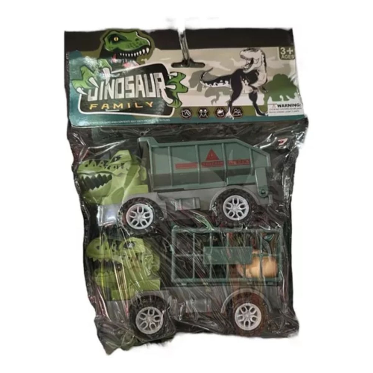 OEM - Set 2 Camión Dinosaurio 15x7cm