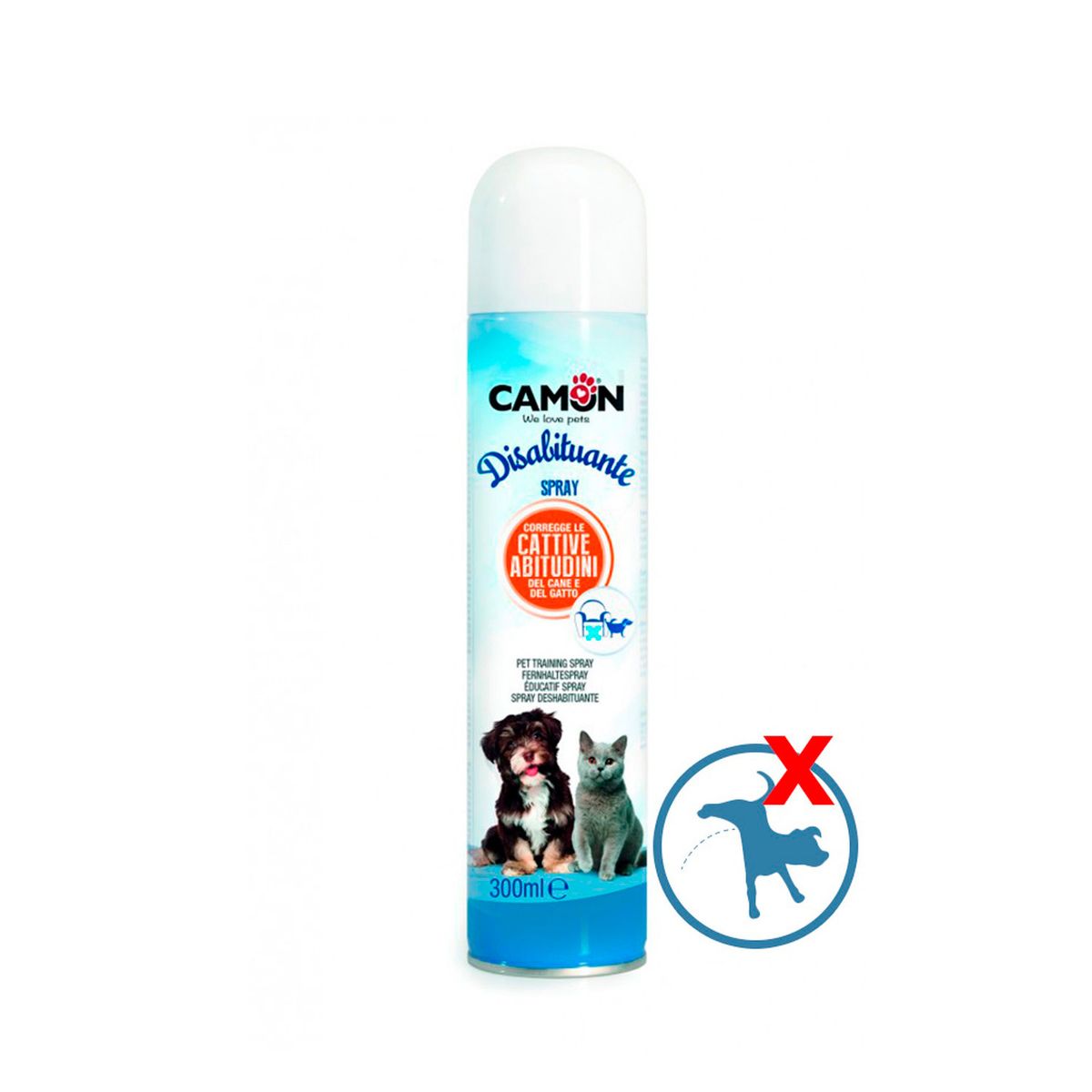 CAMON - Spray Repelente Deshabituante Camon Perros y Gatos 300ml