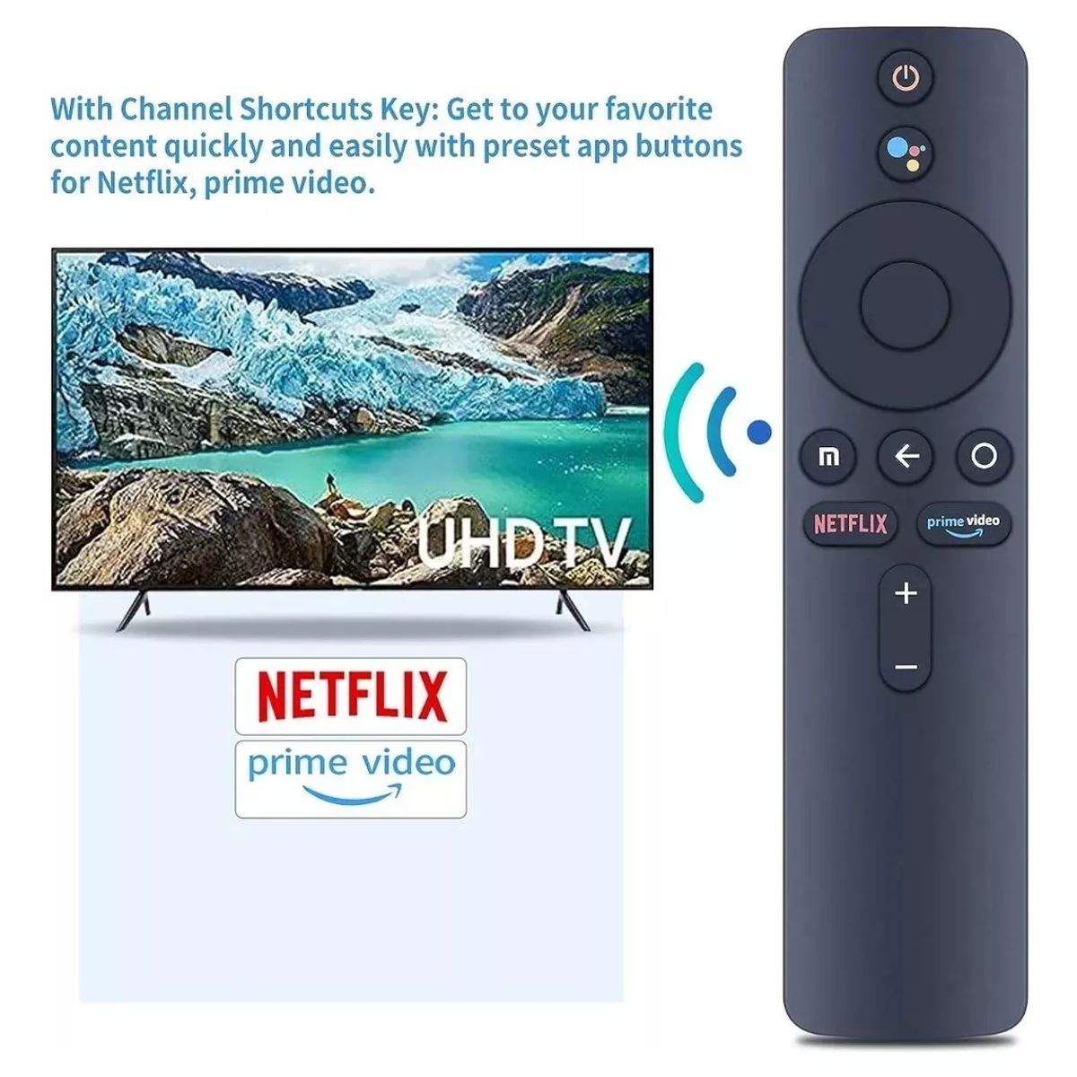KUANGYE - Control Remoto Compatible Con Xiaomi Mi Tv Stick Xiaomi Mi Box S