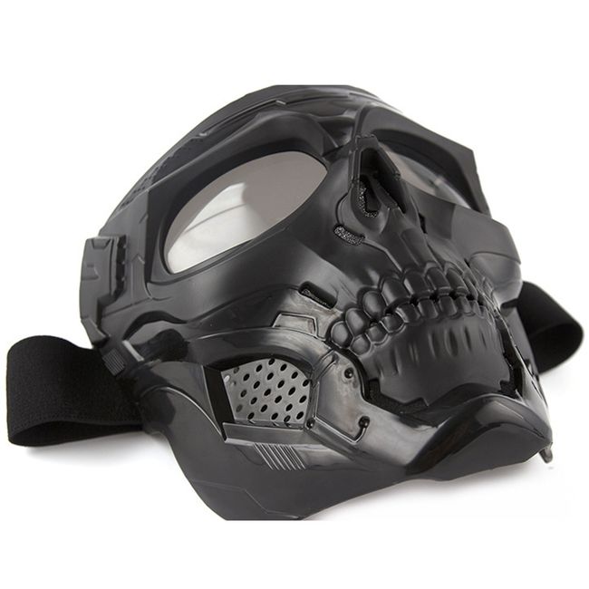 EDWINAYY - Mascara Integrada Con Antiparras De Calaveragafas De Moto