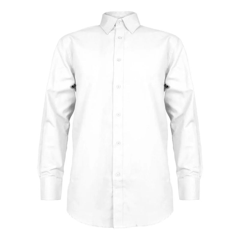 EDWINAYY - Camisa Algodón Hombre Manga Larga Slimcuello Vuelto Suave