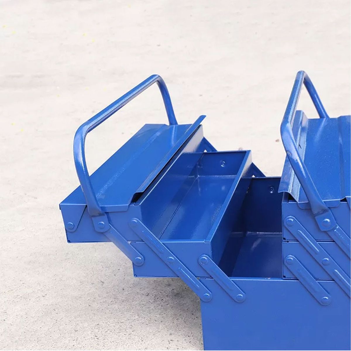 TRAMONTINA - Caja Porta Herramientas Metal Tramontina 5 Cajones Azul