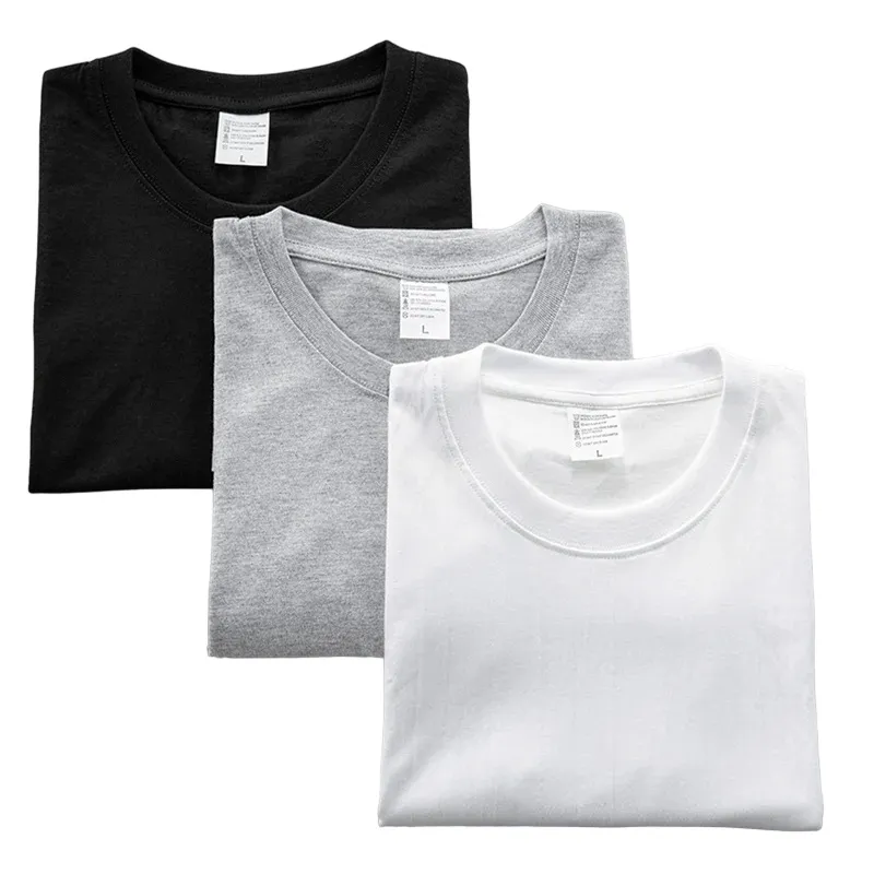 GARSIL - x3 Polera De Algodon Manga Corta Para Hombre  - Cuello Redondo