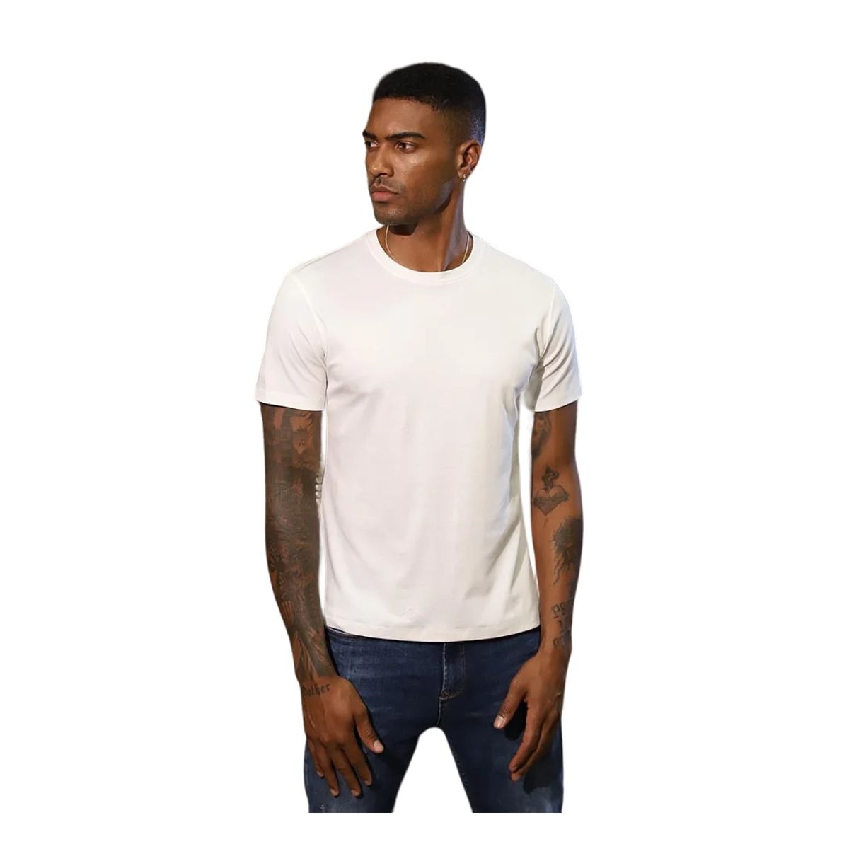 GARSIL - x3 Polera De Algodon Manga Corta Para Hombre  - Cuello Redondo