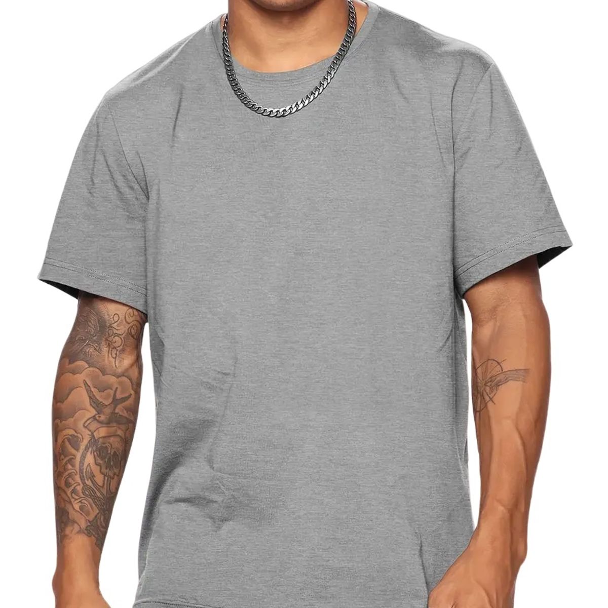 GARSIL - x3 Polera De Algodon Manga Corta Para Hombre  - Cuello Redondo