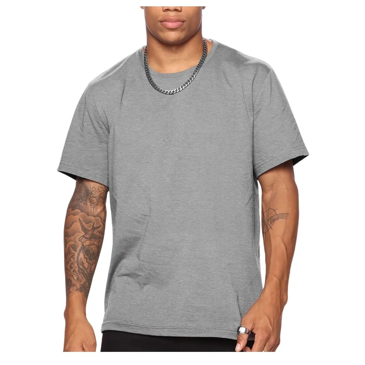 GARSIL - x3 Polera De Algodon Manga Corta Para Hombre  - Cuello Redondo