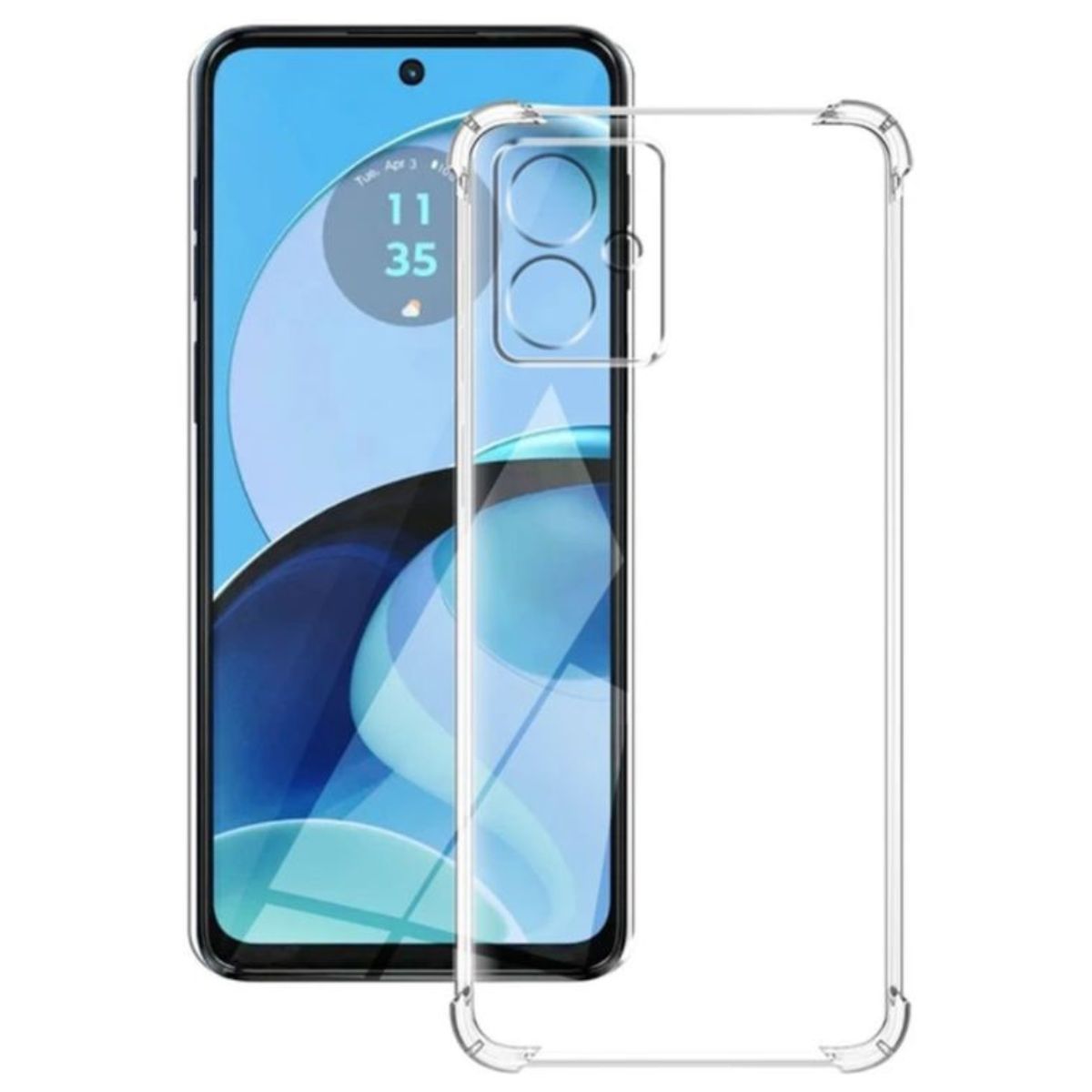 GENERICO - Carcasa Transparente Con Protección Cámara Para Motorola G14