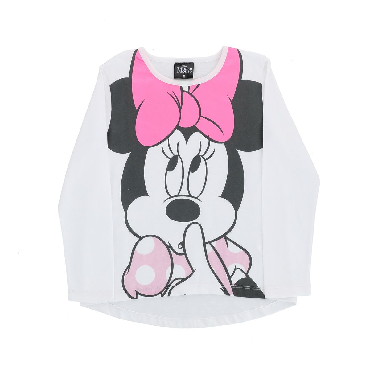 DISNEY - Polera Niña Silence Minnie Blanco Disney