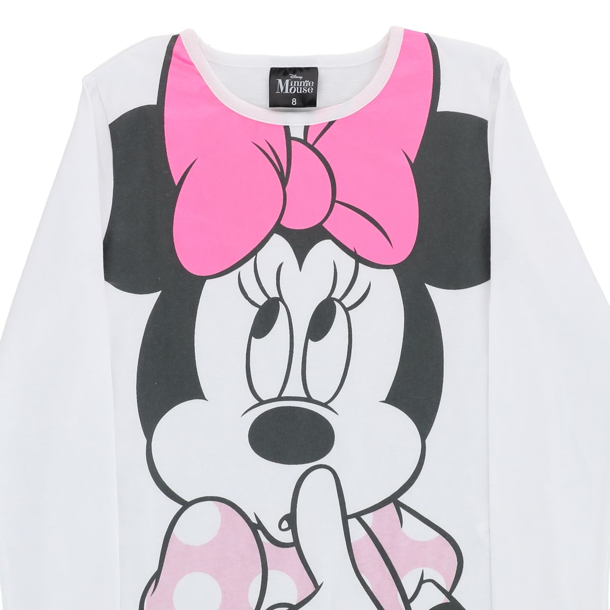 DISNEY - Polera Niña Silence Minnie Blanco Disney