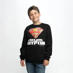 DC COMICS - Poleron Niño Superman Last Son Negro