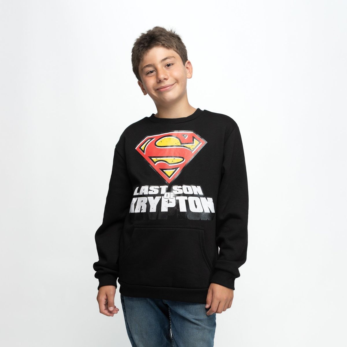 DC COMICS - Poleron Niño Superman Last Son Negro Dc Comics