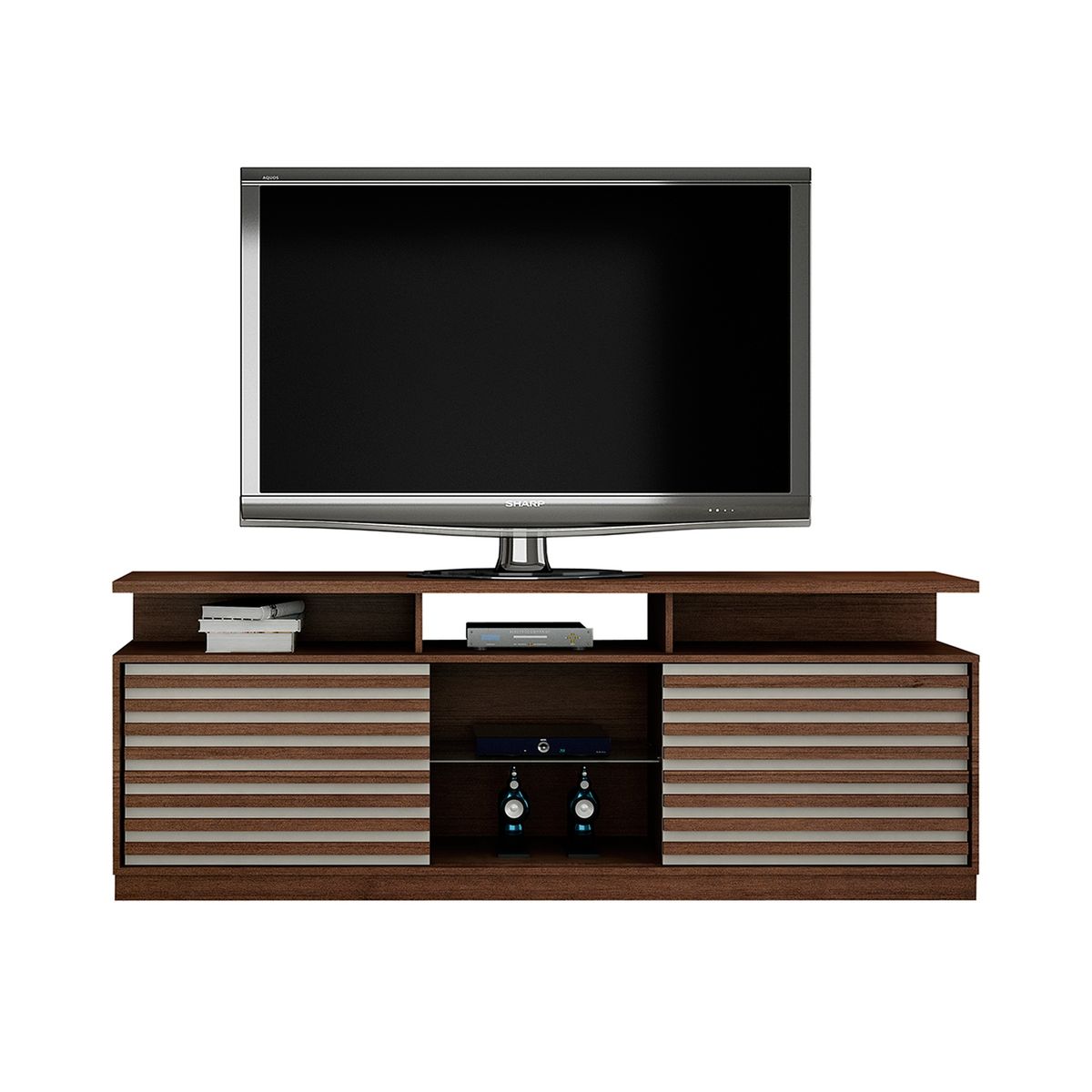 VEKKAHOME - RACK TV ROMA CHOCOLATE 60"