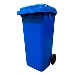 GENERICO - Contenedor de basura Plástico 240 Litros Color Azul