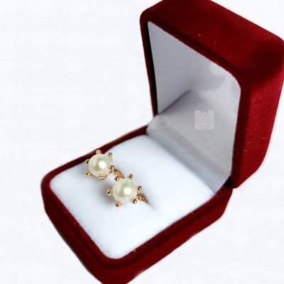 Imagen 2 del producto Aros Oro 18k Perla 6mm Pistilo Nacional Mujer