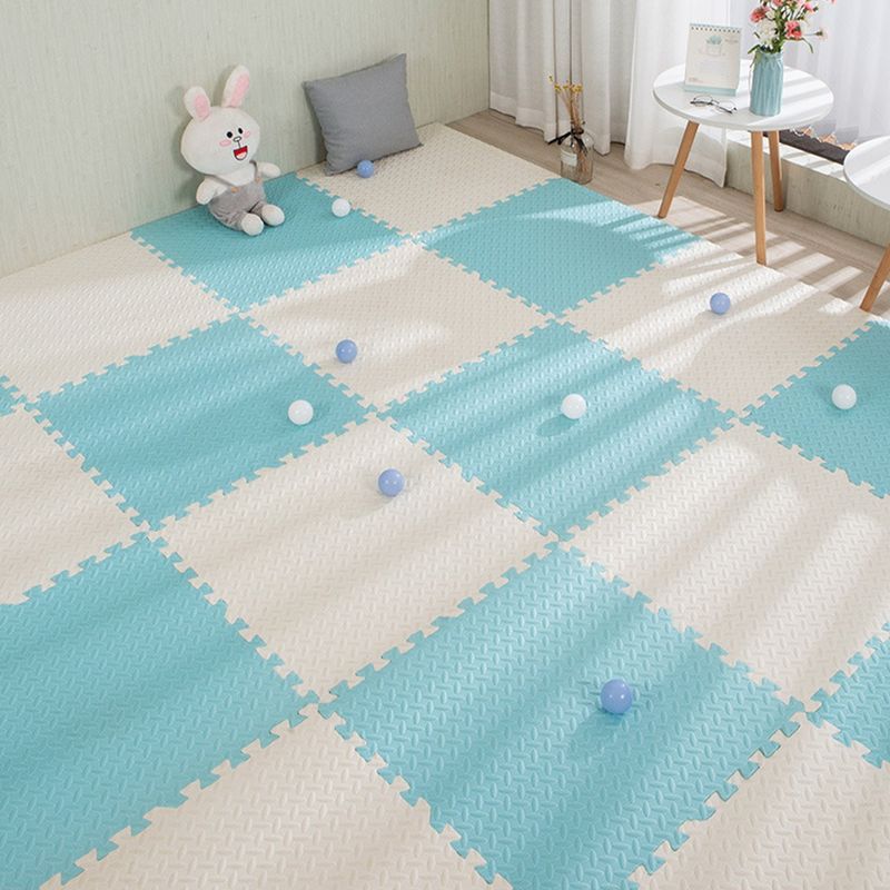 GENERICO - Alfombra Piso Goma Eva Antigolpe 6 Piezas 60x60cm CelestBlan
