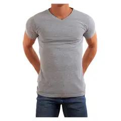 GARSIL - Polera De Algodon Manga Corta Para Hombre - Camiseta Cuello V