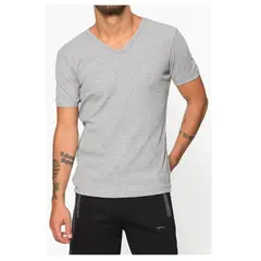 GARSIL - Pack 3 Polera De Algodon Manga Corta Para Hombre - Camiseta Cuello V