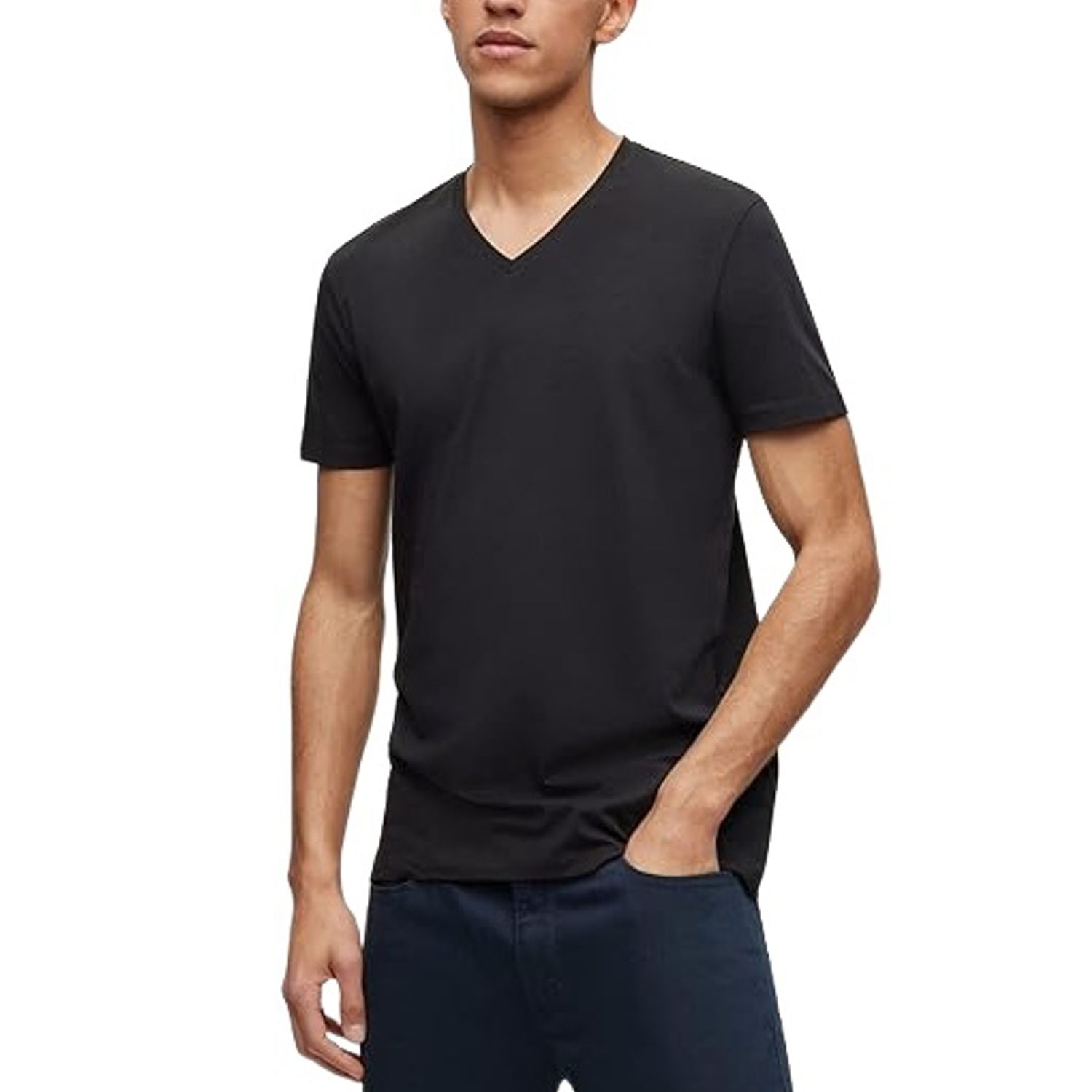Pack Camisetas Algodón Liso Pack De 2 Camisetas De Manga Larga Para Hombre - 100% Algodón Premium, Ligeras, Tallas XS A XXL Camiseta Básica Hombre