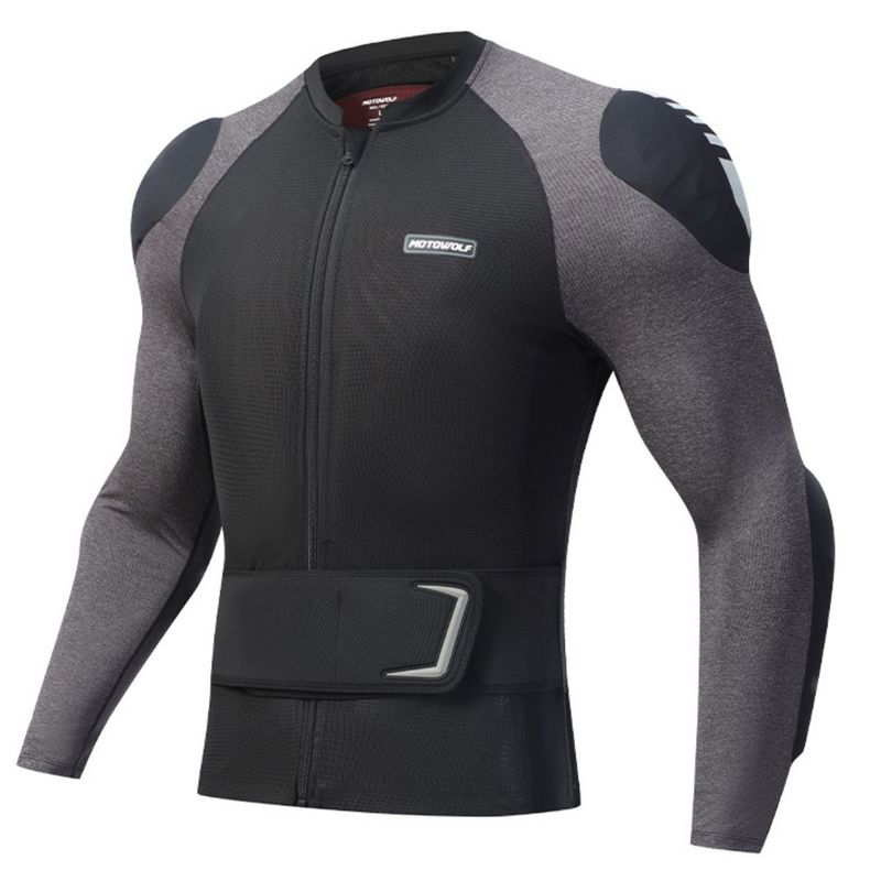 MOTOWOLF - Chaqueta Ajustada Armadura para motociclismo Motowolf 10MDL1031B