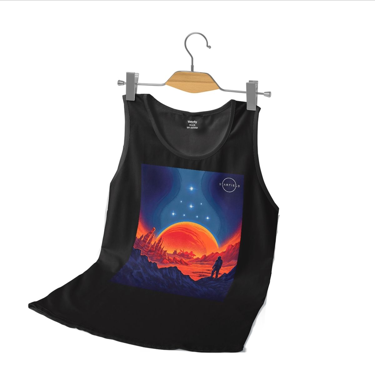 GENERICO - Polera Musculosa Starfield - Negro