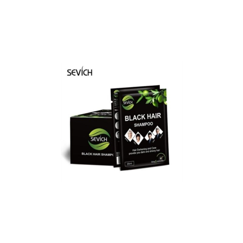 GENERICO - Sevich® Shampoo Negro De Pelo 15ml x 10Pcs