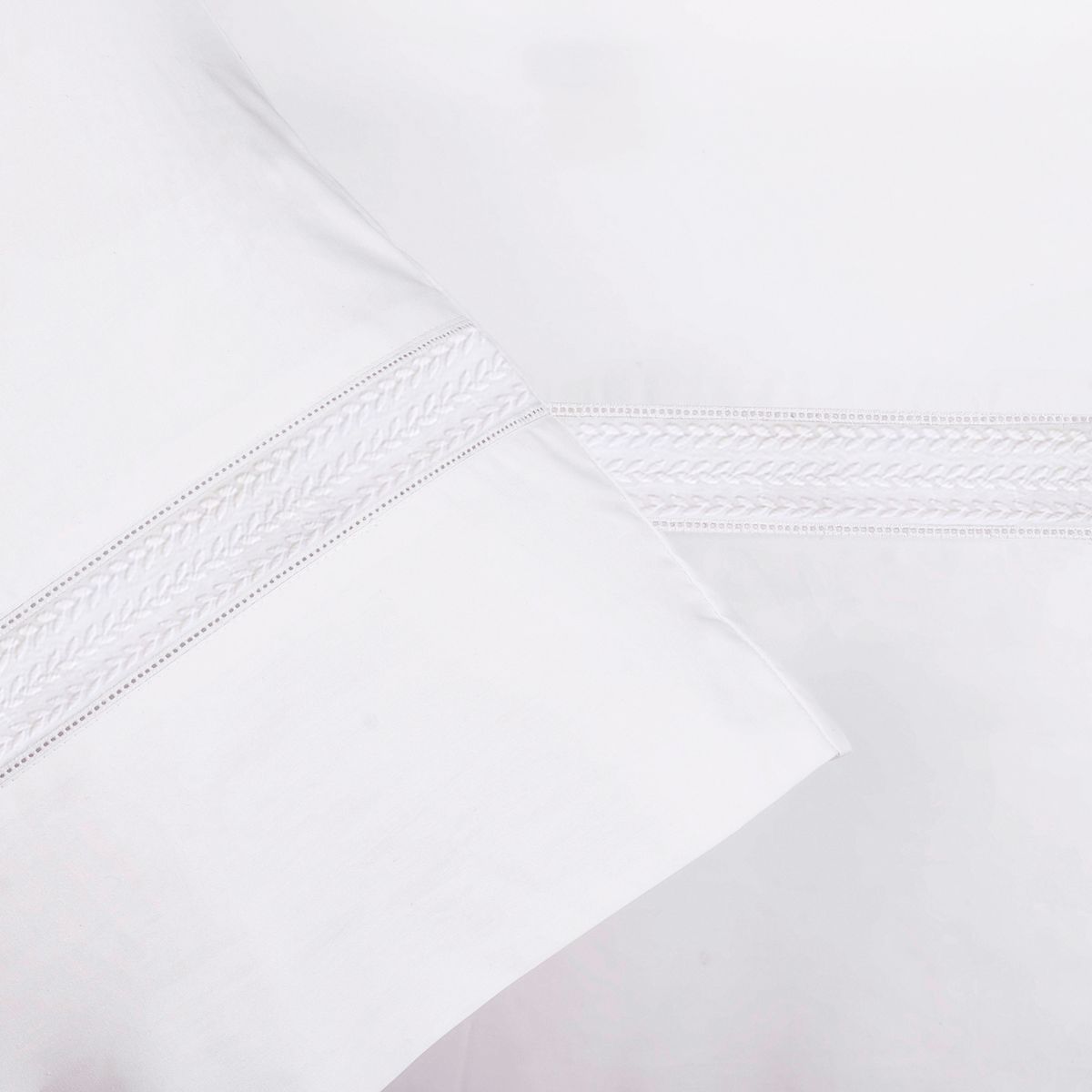 NINA HERRERA - Sábana Básica Tres Espigas Blanco 220 Hilos 1,5 Plaza