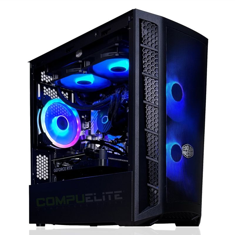 COMPU ELITE - PC Gamer Amd Ryzen 7 5700X 8-Core + B550 WIFI + 32GB DDR4 + RTX 4060 TI 8GB