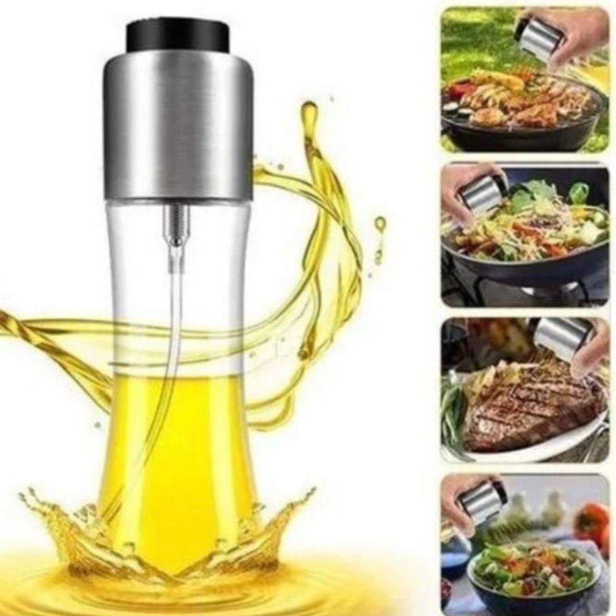 GENERICO - Dispensador Spray Aceite Y Vinagre Rociador Aceitero