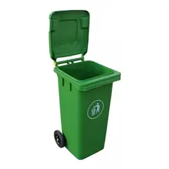 TAI PING - Basurero Contenedor de 120 Lts con Tapa y Ruedas