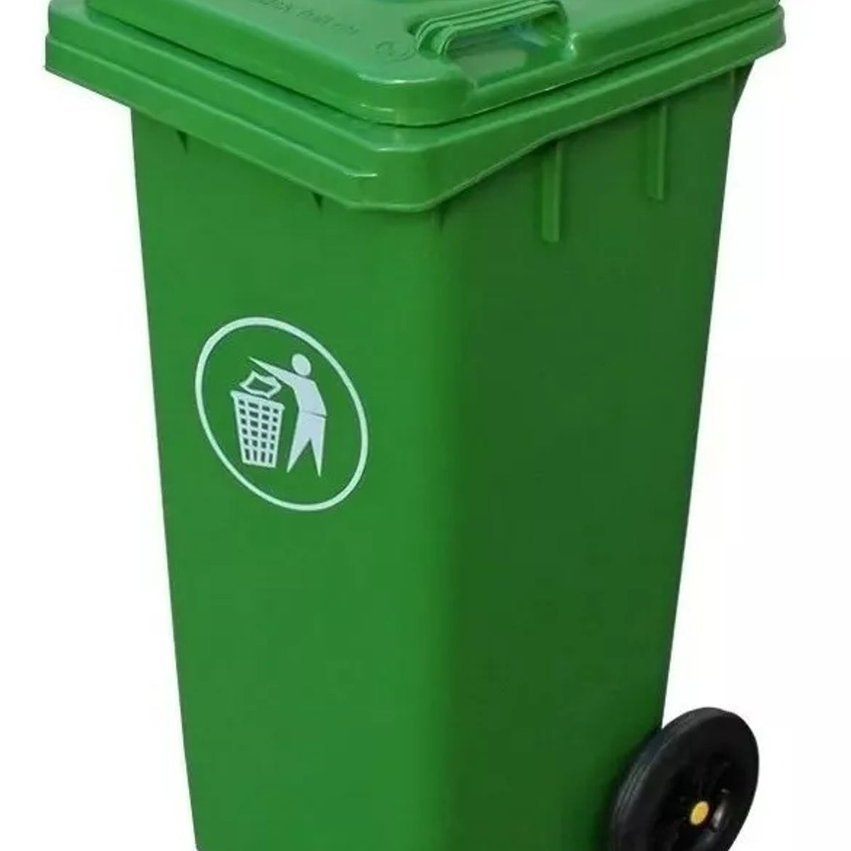 TAI PING - Basurero Contenedor de 120 Lts con Tapa y Ruedas