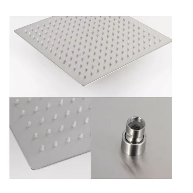 OFERTABKN - Plato Ducha Cuadrado Acero Inoxidable 20 Cm